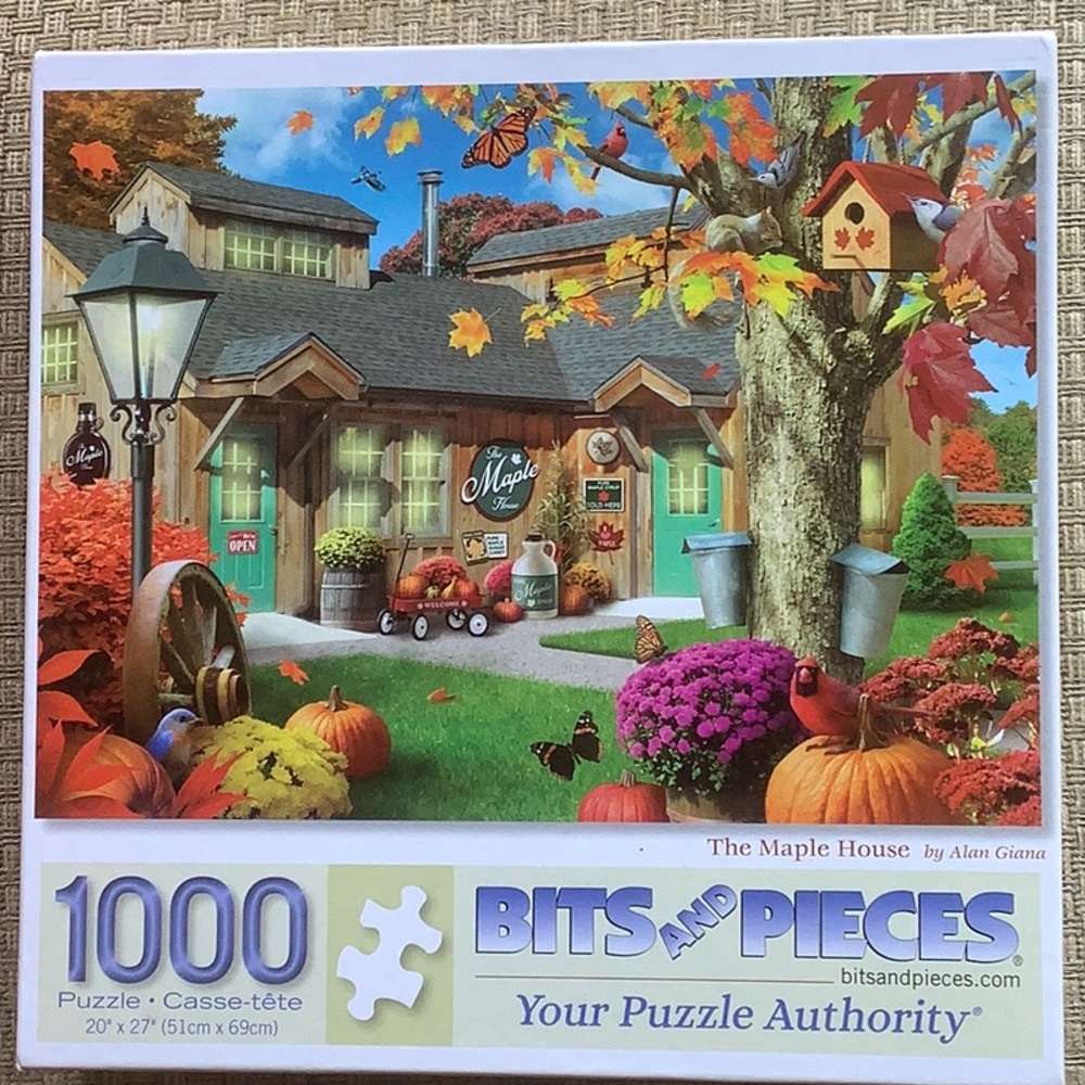 1,000 piece PUZZLE The Maple House by Bits & Pieces - Picture 1 of 4